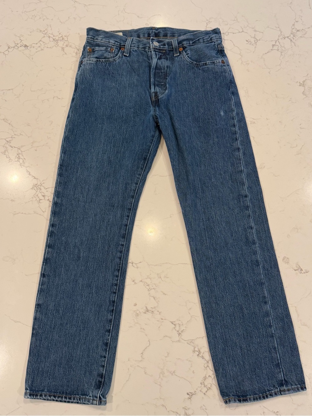 Levi's Men's Straight-Leg Denim Jeans - Medium Blue